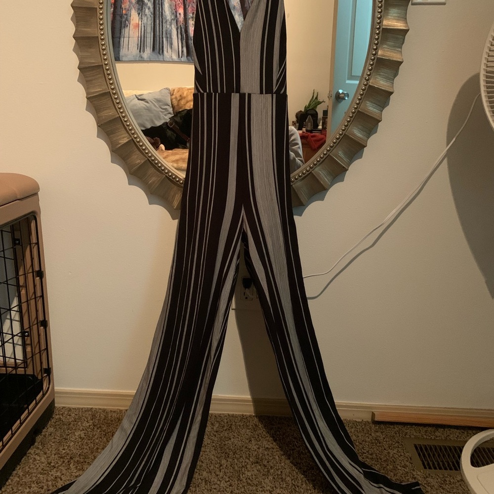 Windsor Striped Silky Jumpsuit/Pantsuit